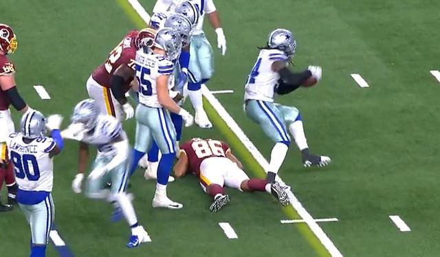 Officials Miss Blatant Helmet-To-Helmet Hit In Redskins-Cowboys  Thanksgiving Game - CBS Boston