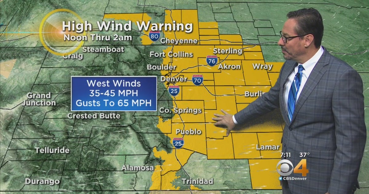 High Wind Warning For Denver - CBS Colorado