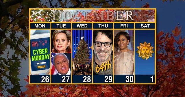 Calendar: Week of November 26