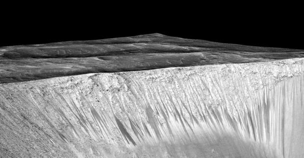 Planet Mars Shows Signs Of Liquid Water 