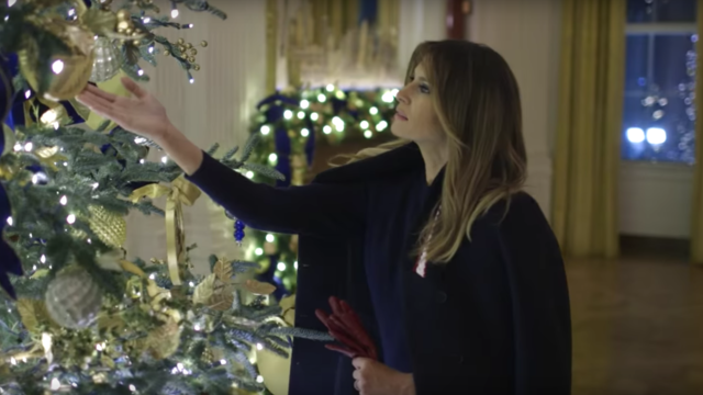 Holiday Decorations On Display At The White House 