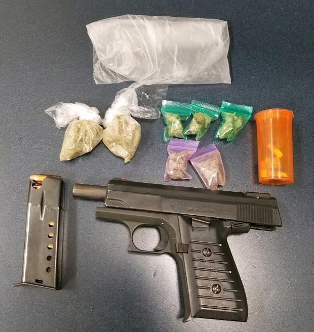 Gun and Drugs Recovered 