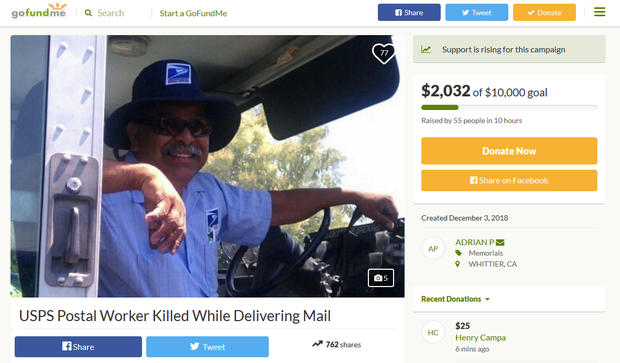 postal worker killed 