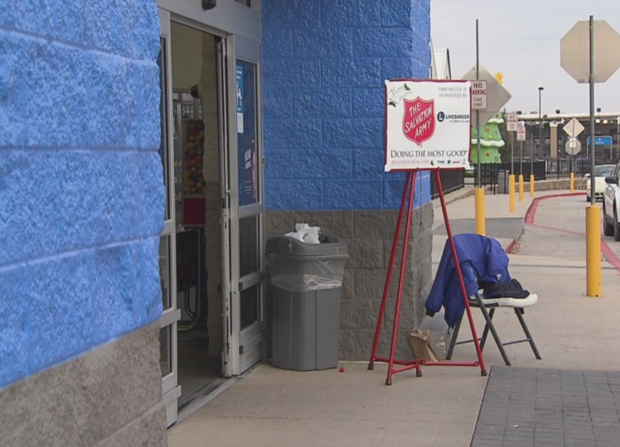 red kettle stolen outside Walmart in Fort Worth 