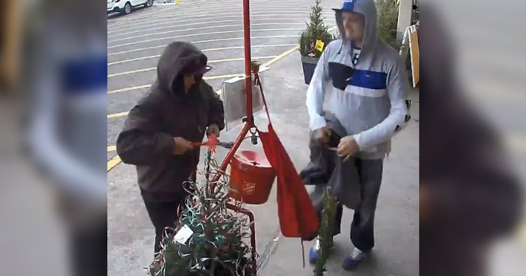 Thieves Caught On Camera Stealing Salvation Army Red Kettle From Blaine