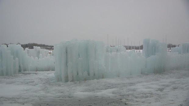 Excelsior Ice Castle Being Built 