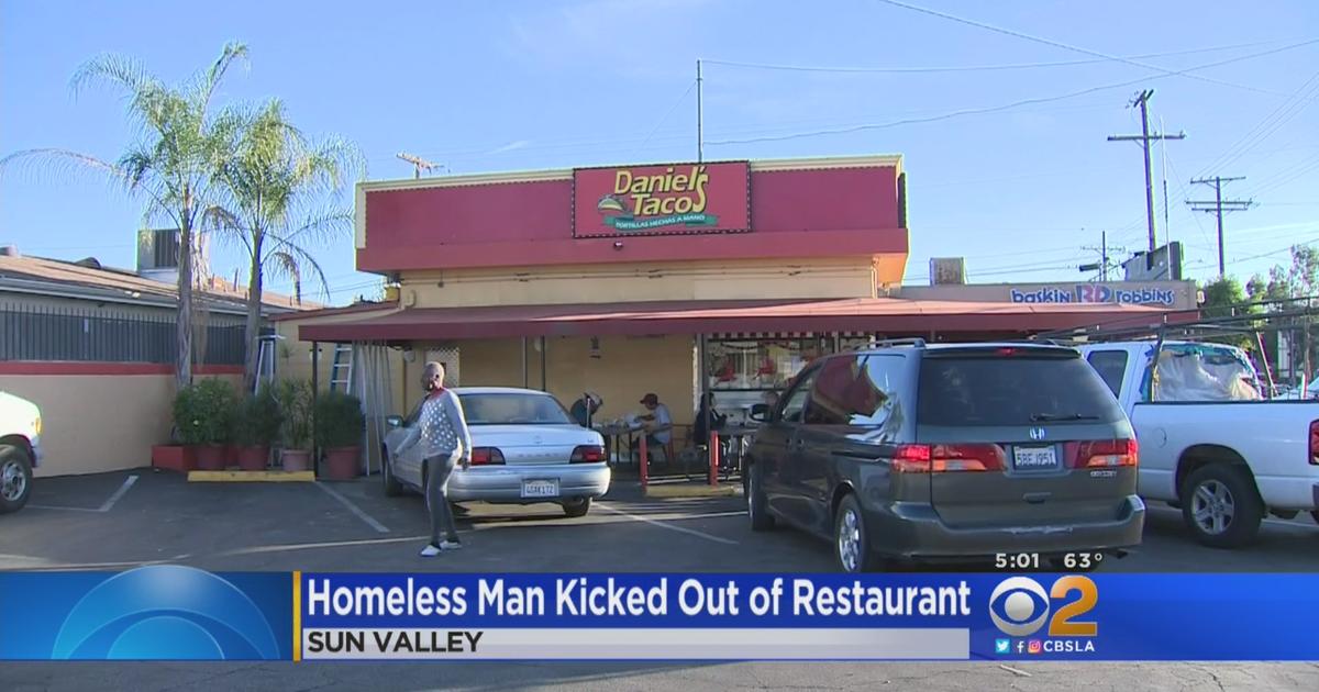 HOMELESS KICKED OUT OF RESTAURANT