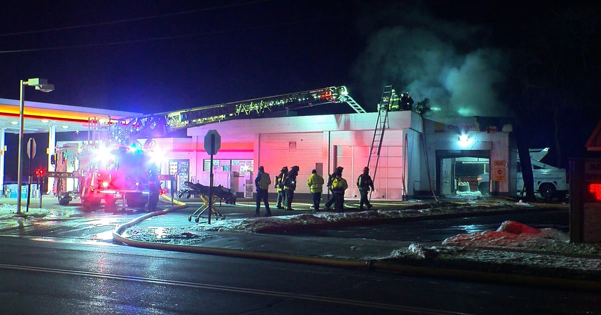 Crews Battle Fire At Anoka Car Wash - CBS Minnesota