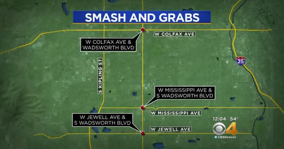Lakewood Police Investigate 3 Smash-And-Grabs - CBS Colorado