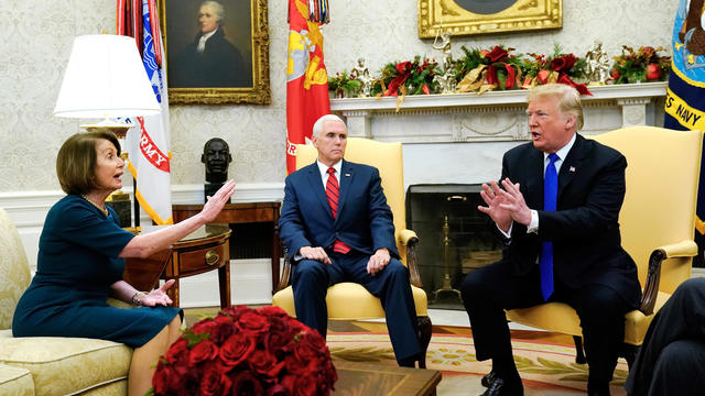 President Trump meets with Schumer and Pelosi at the White House in Washington 