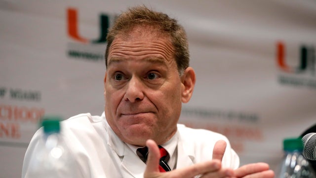 U.S. Marines stand outside the Embassy of the United States of America in Havana, Cuba, on Feb. 21, 2018. 
