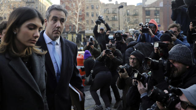 Michael Cohen, U.S. President Donald Trump's former attorney, arrives for his sentencing at United States Court house in the Manhattan borough of New York City, New York 