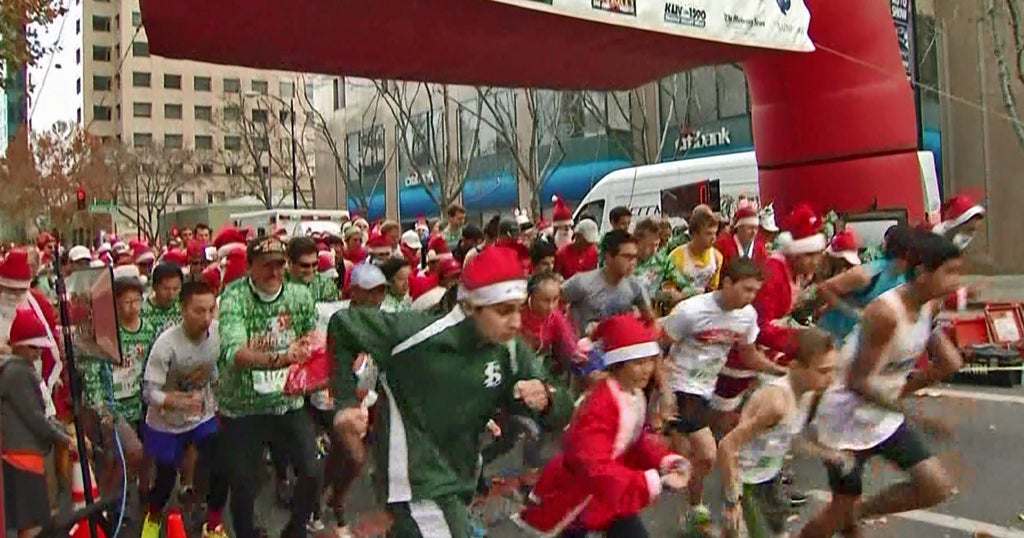 Thousands Expected at 7th Annual Santa Run Silicon Valley CBS San