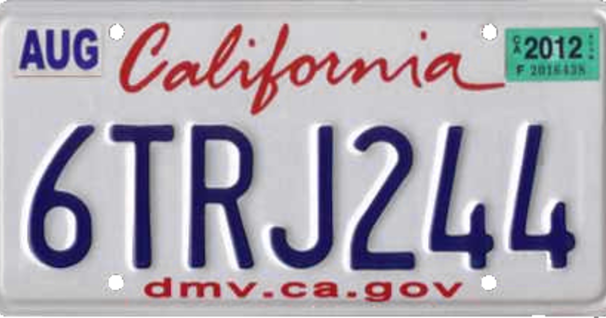 car registration plates