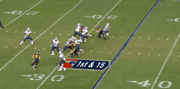 Tom Brady pass vs. Steelers 