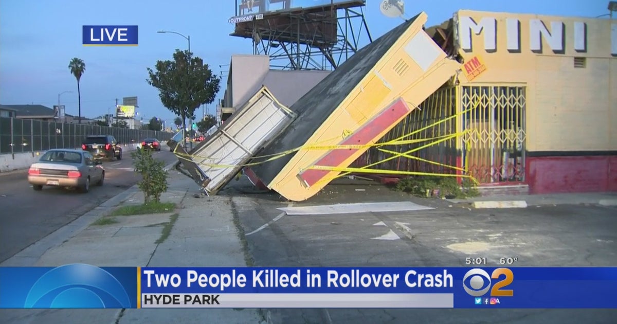 2 Dead After Car Rolls Over Into Hyde Park Structure, Causing Partial