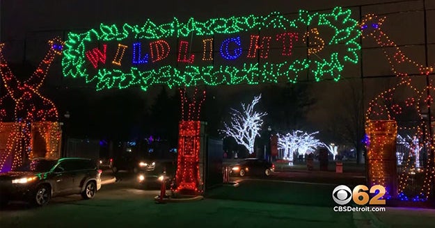 Detroit Zoo "Wild Lights" CBS Detroit