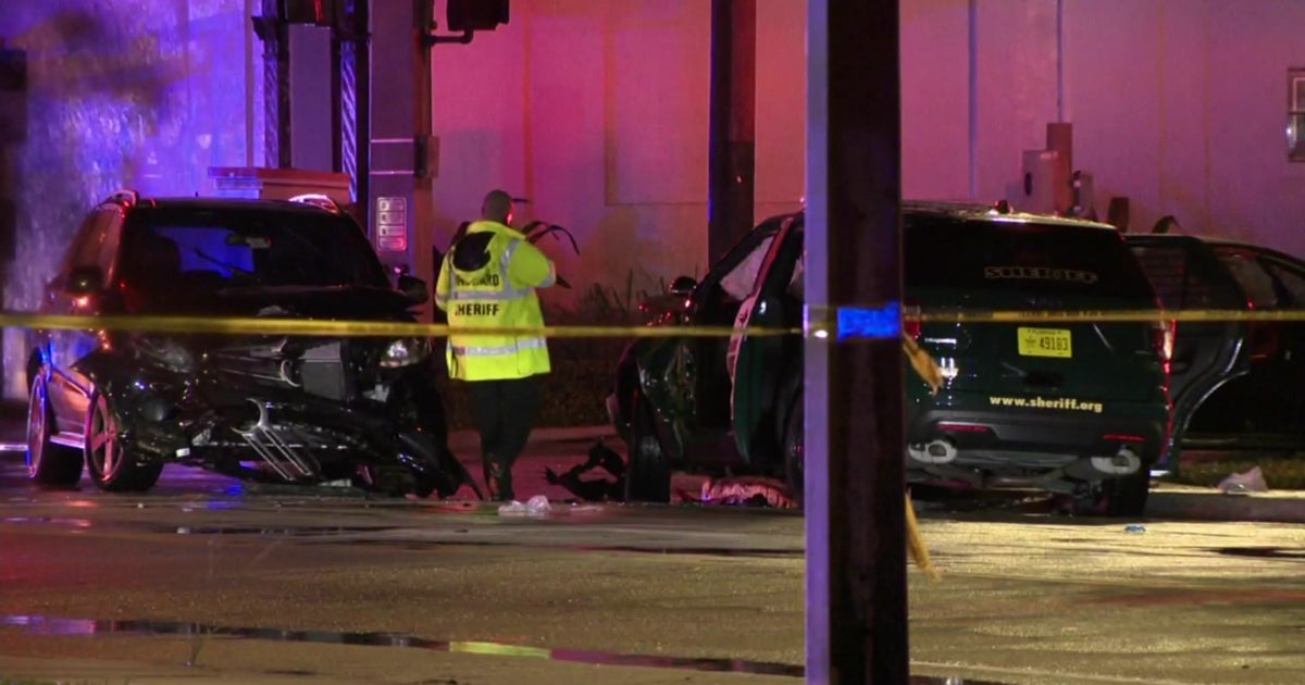 Broward Sheriff's Deputy Involved In Three-Vehicle Crash - CBS Miami