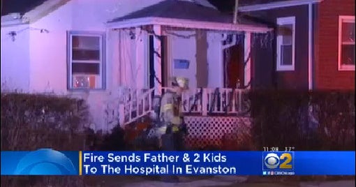 Evanston House Fire Sends Father, 2 Kids To The Hospital On Christmas ...