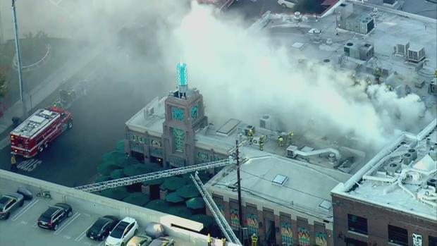 Greater-Alarm Blaze Damages Popular Downtown LA Coffee Shop 