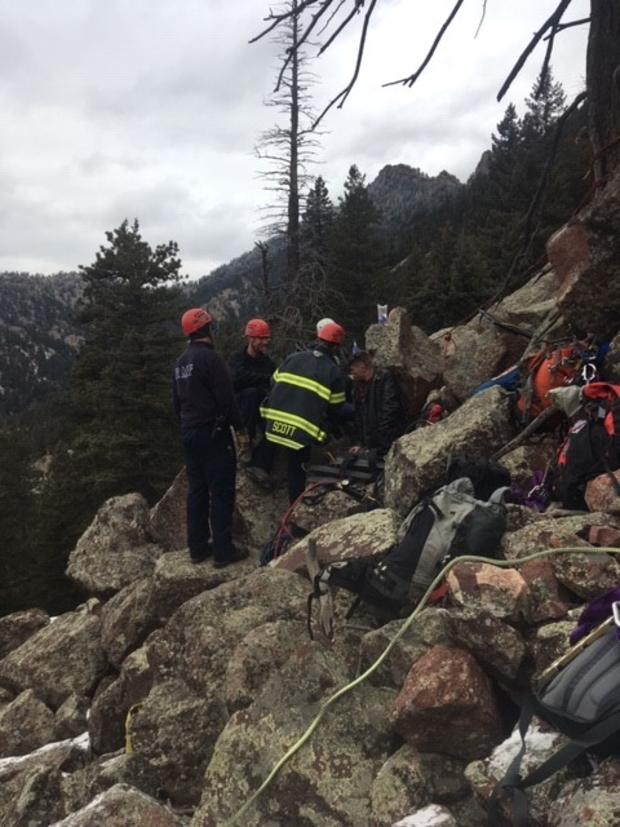 Pinned Hiker Rescue 1 (CREDIT Boulder County SO) 