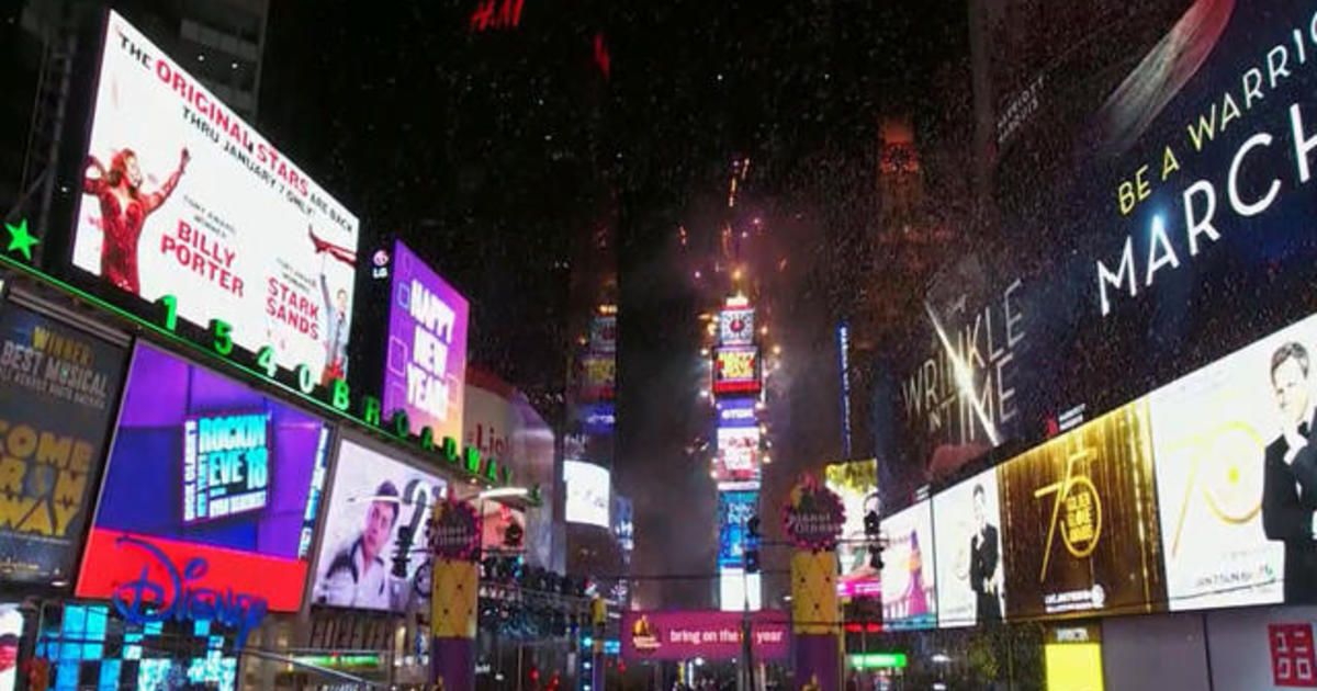 New Year's Eve preparations in Time's Square CBS News