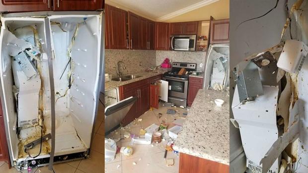 A family's Whirlpool refrigerator exploded inside their home 