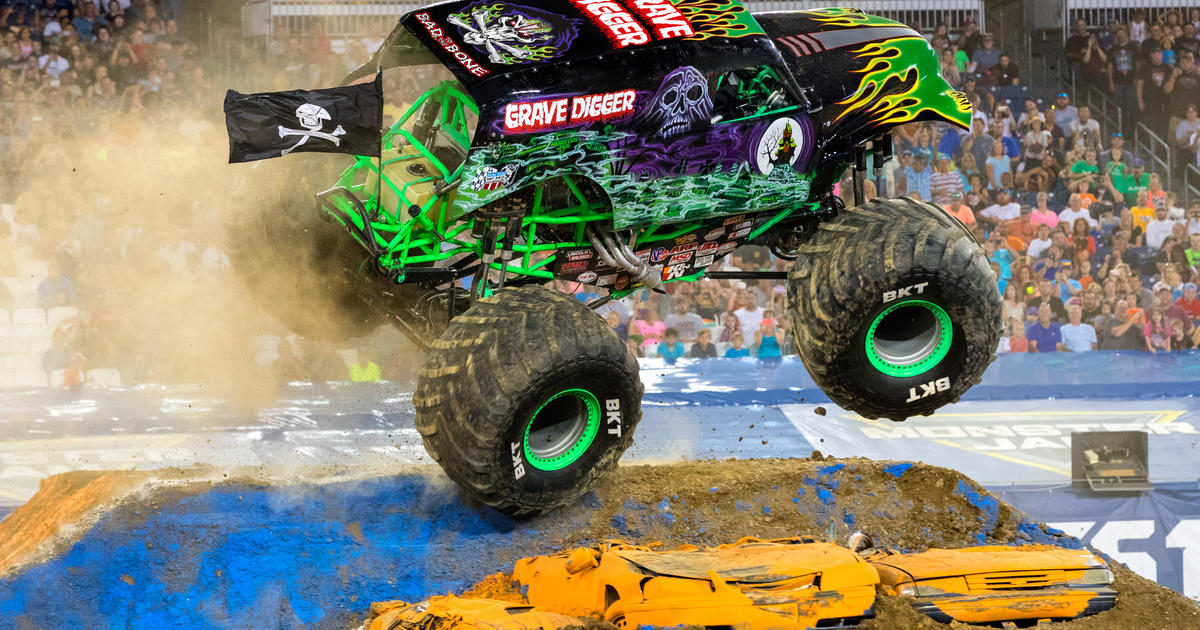 MONSTER JAM at Angel Stadium CBS Los Angeles