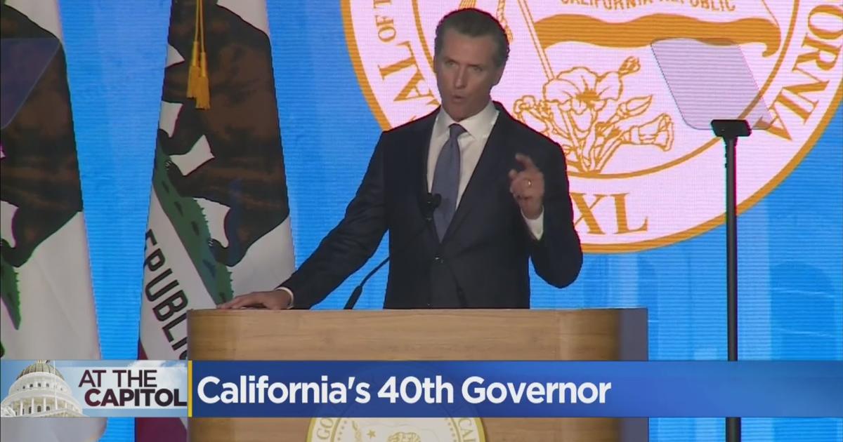 'Thank You California,' Governor Newsom Is Sworn In As 40th Governor