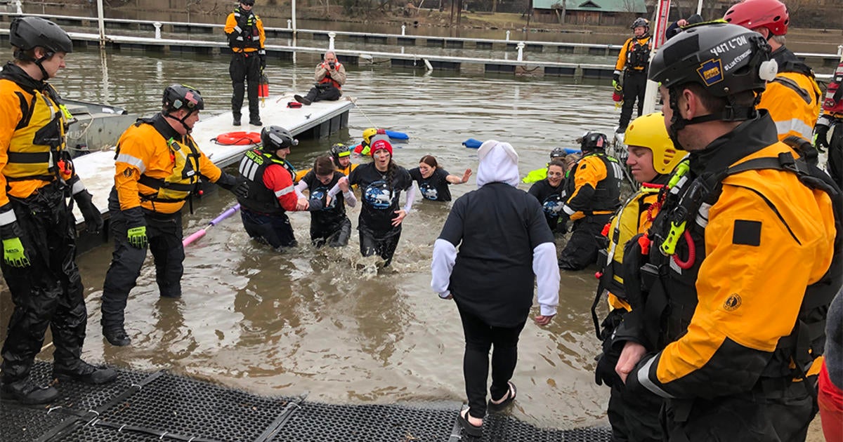 Beaver County Polar Bear Plunge Supports Special Olympics - CBS Pittsburgh