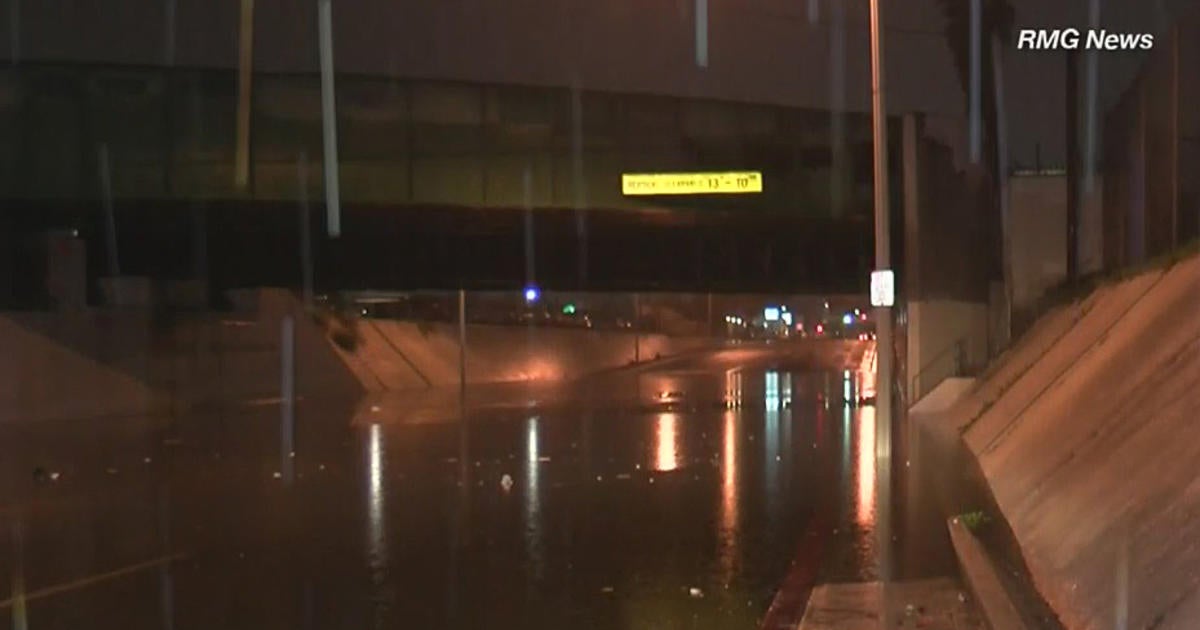 Heavy Overnight Rain Flooding Freeways, Causing Crashes - Cbs Los Angeles