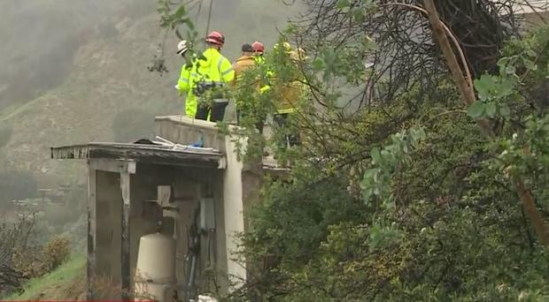 Mudslide Forces Evacuations In Hollywood Hills' Nichols Canyon 