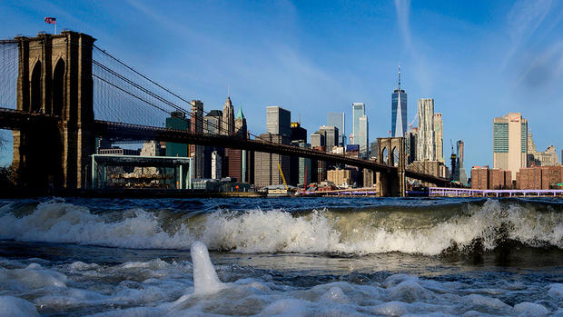 East River In The Winter 