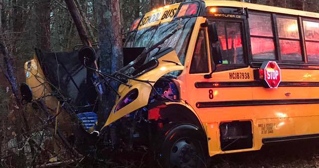 Driver Hurt After School Bus Crash In Lakeville - CBS Boston