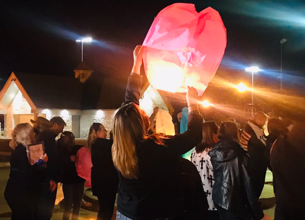 Emily Wade vigil in Ennis