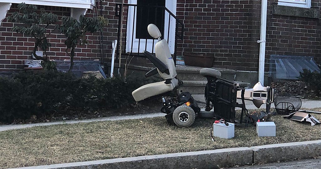 Woman In Motorized Wheelchair Injured After Being Hit By Car - CBS Boston