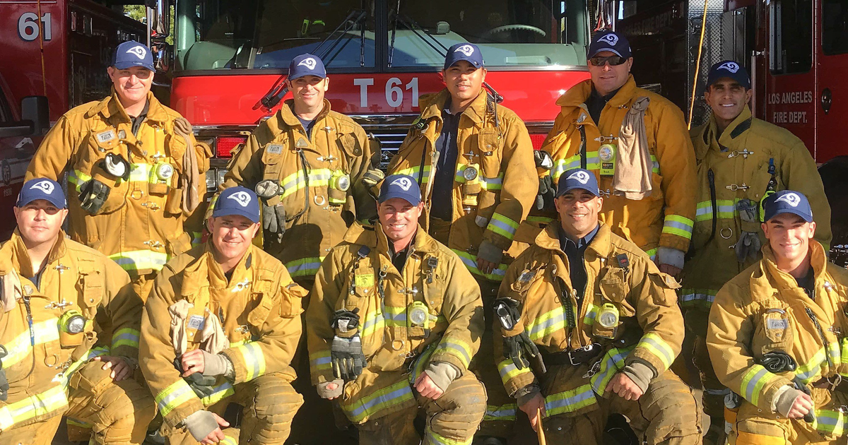 LA Firefighters Can Wear Rams Gear On Duty CBS Los Angeles