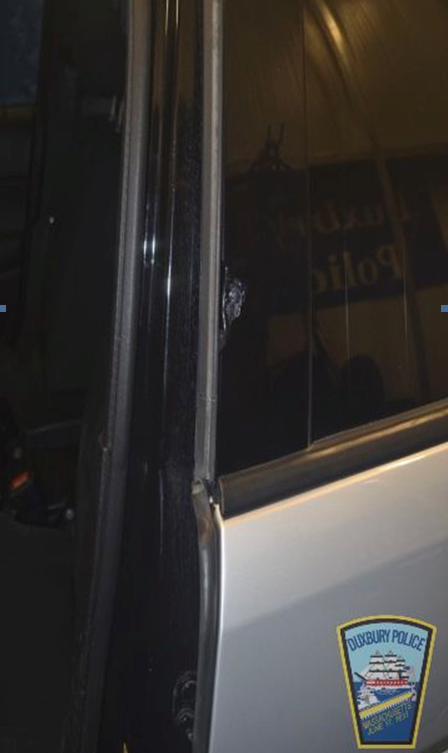 Bullet damage Duxbury 