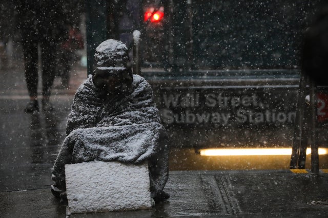 Polar Vortex From Upper Midwest Brings Extreme Cold Temperatures To New York City