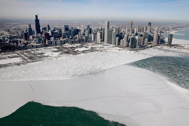 Polar Vortex Brings Extreme Cold Temperatures To Chicago 