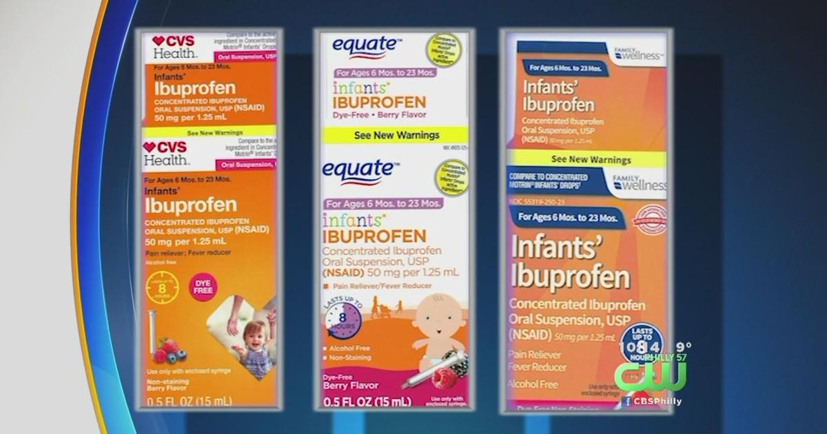 FDA Expands Recall On Infant Ibuprofen - CBS Philadelphia