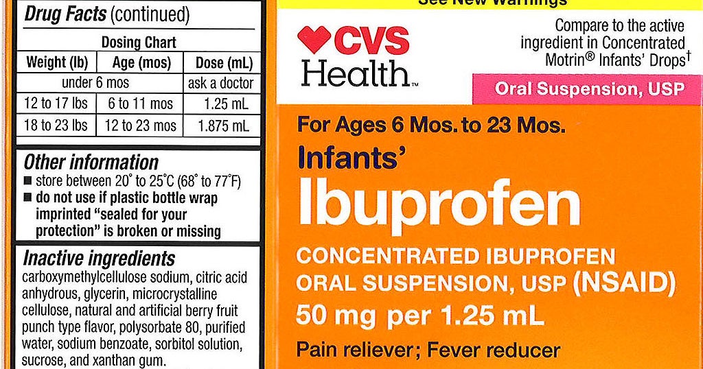 Recall Of Infant Ibuprofen Sold At CVS, Walmart Expanded CBS Boston