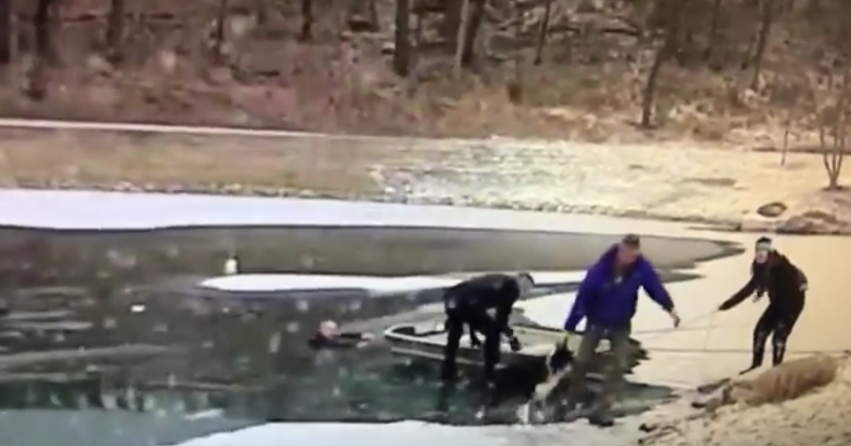 Man, Dog Rescued After Falling Into Icy Pond - CBS Philadelphia