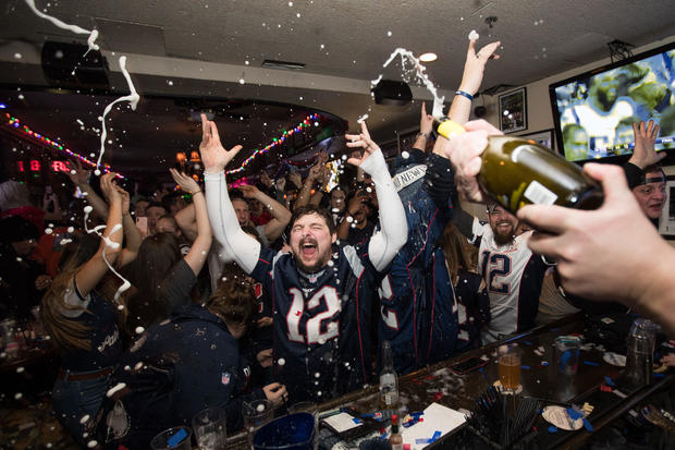 Boston Area Football Fans Gather Watch Super Bowl LIII, The New England Patriots vs The Los Angeles Rams 