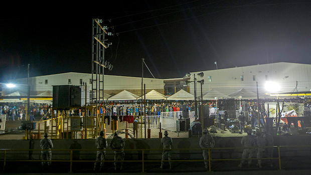 migrant caravan - Piedras Negras - Mexico 