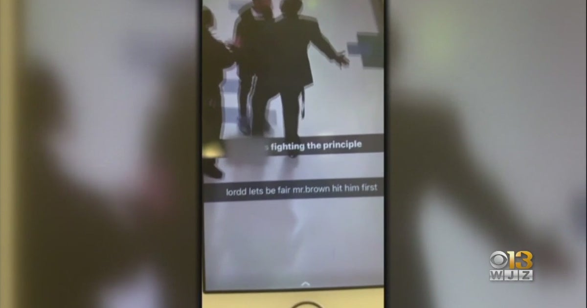 Video Appears To Show Principal In Fight With Student - CBS Baltimore