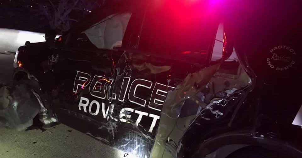 Driver Crashes Into Police Car, Arrested For DWI In Rowlett - CBS Texas