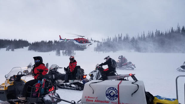 Snowmobile Over Cliff 4 (Grand County Search &amp; Rescue FB) copy 