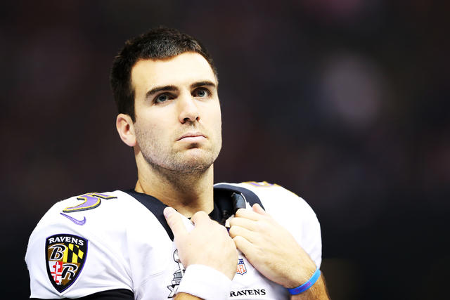 Baltimore Ravens QB Joe Flacco celebrates with mannequin pose, NFL News