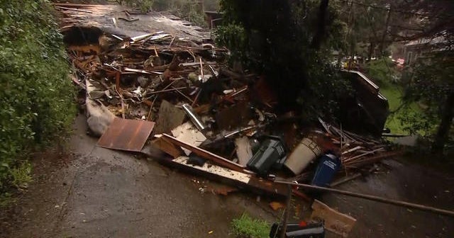 California woman survives after being buried alive in mudslide - CBS News